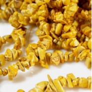 Chips stone beads 5-9mm - Cream yellow